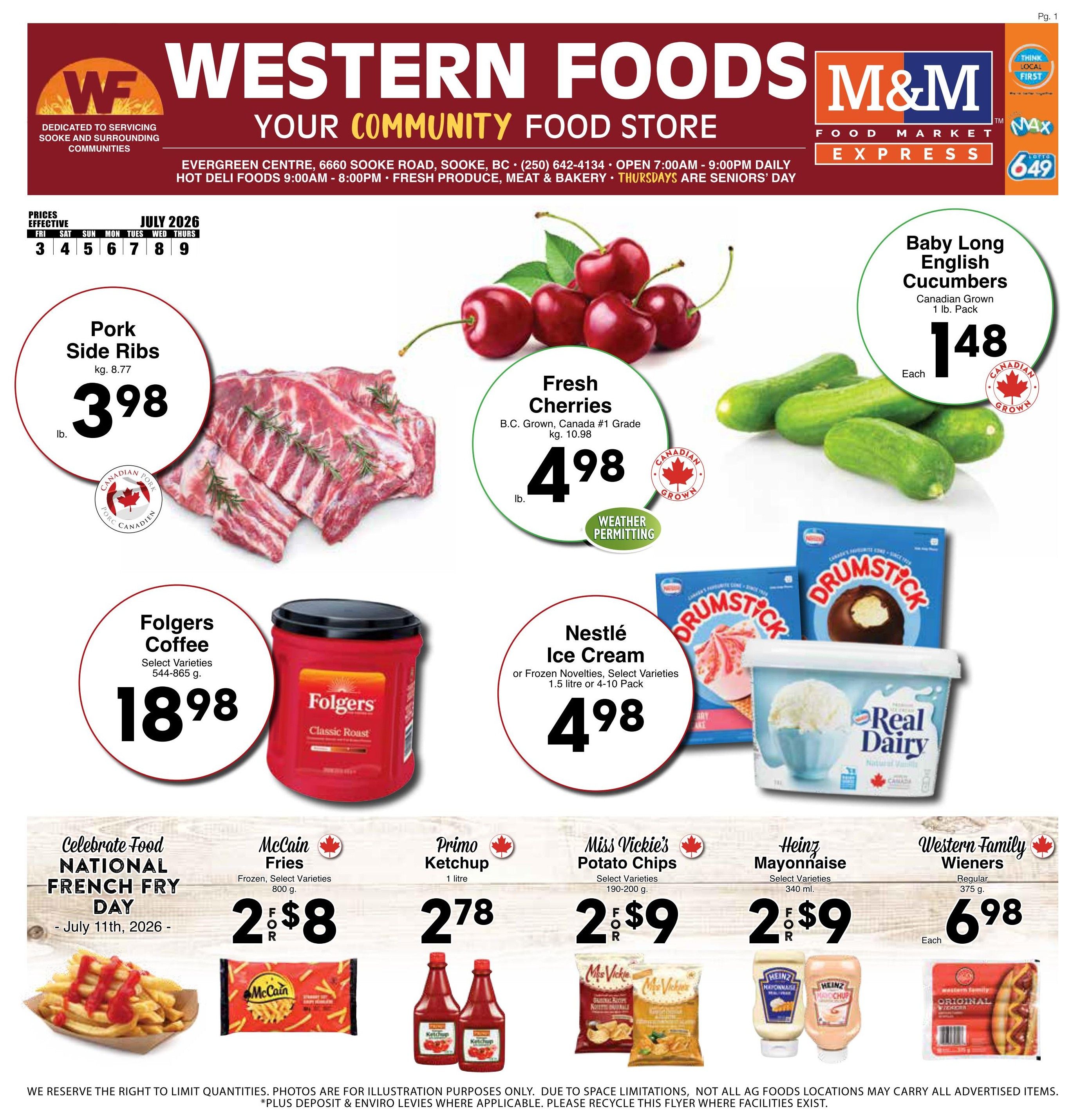 Western Foods Flyer July 3 to 9