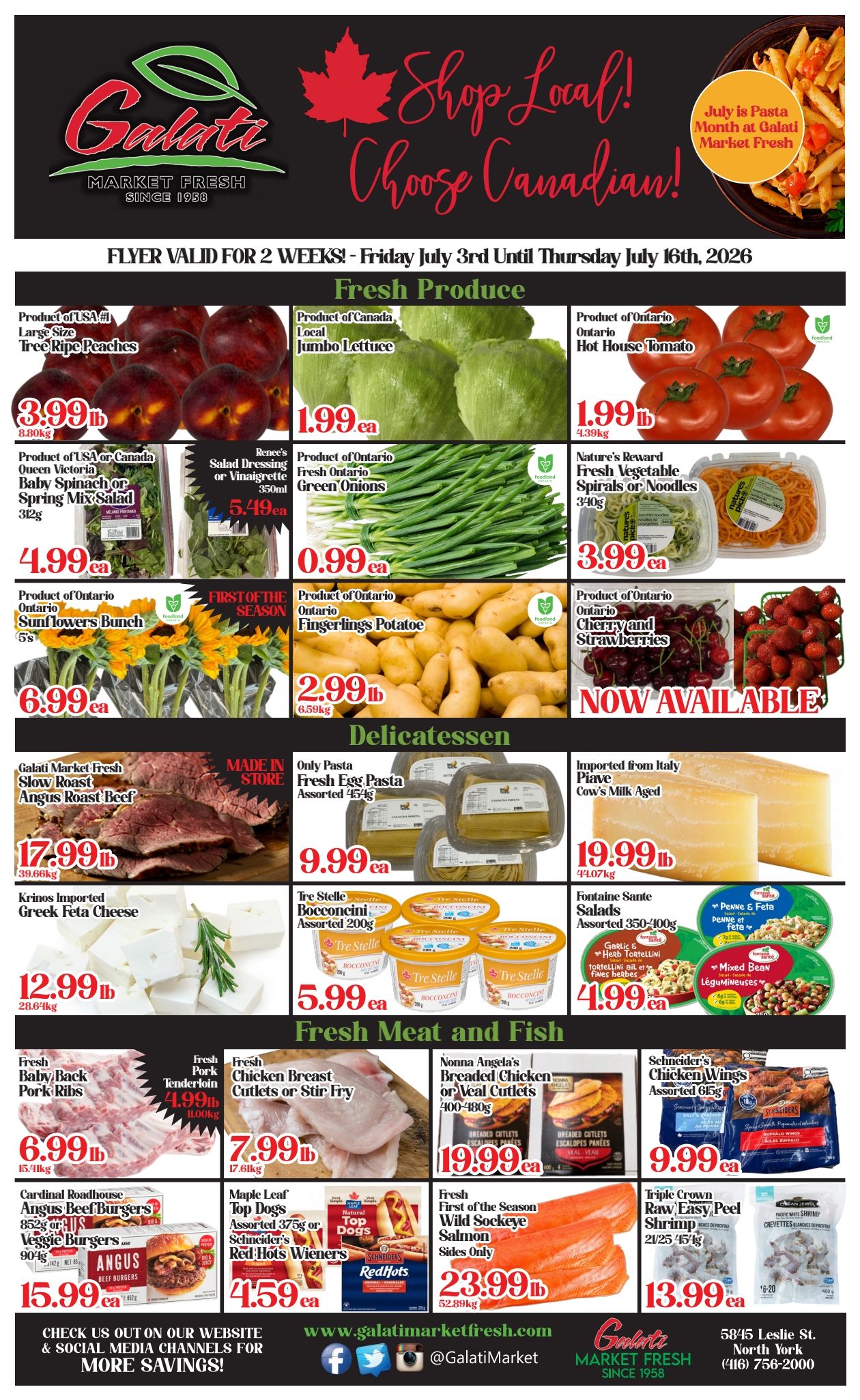 Galati Market Fresh Flyer July 3 to 16