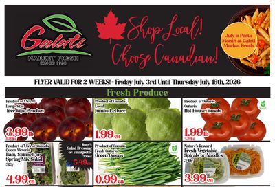 Galati Market Fresh Flyer July 3 to 16