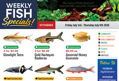 Big Al's (Kitchener) Weekly Specials July 3 to 9