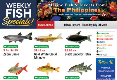 Big Al's (Newmarket) Weekly Specials July 3 to 9