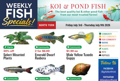 Big Al's (North York) Weekly Specials July 3 to 9