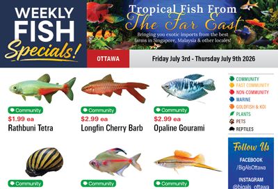 Big Al's (Ottawa) Weekly Specials July 3 to 9