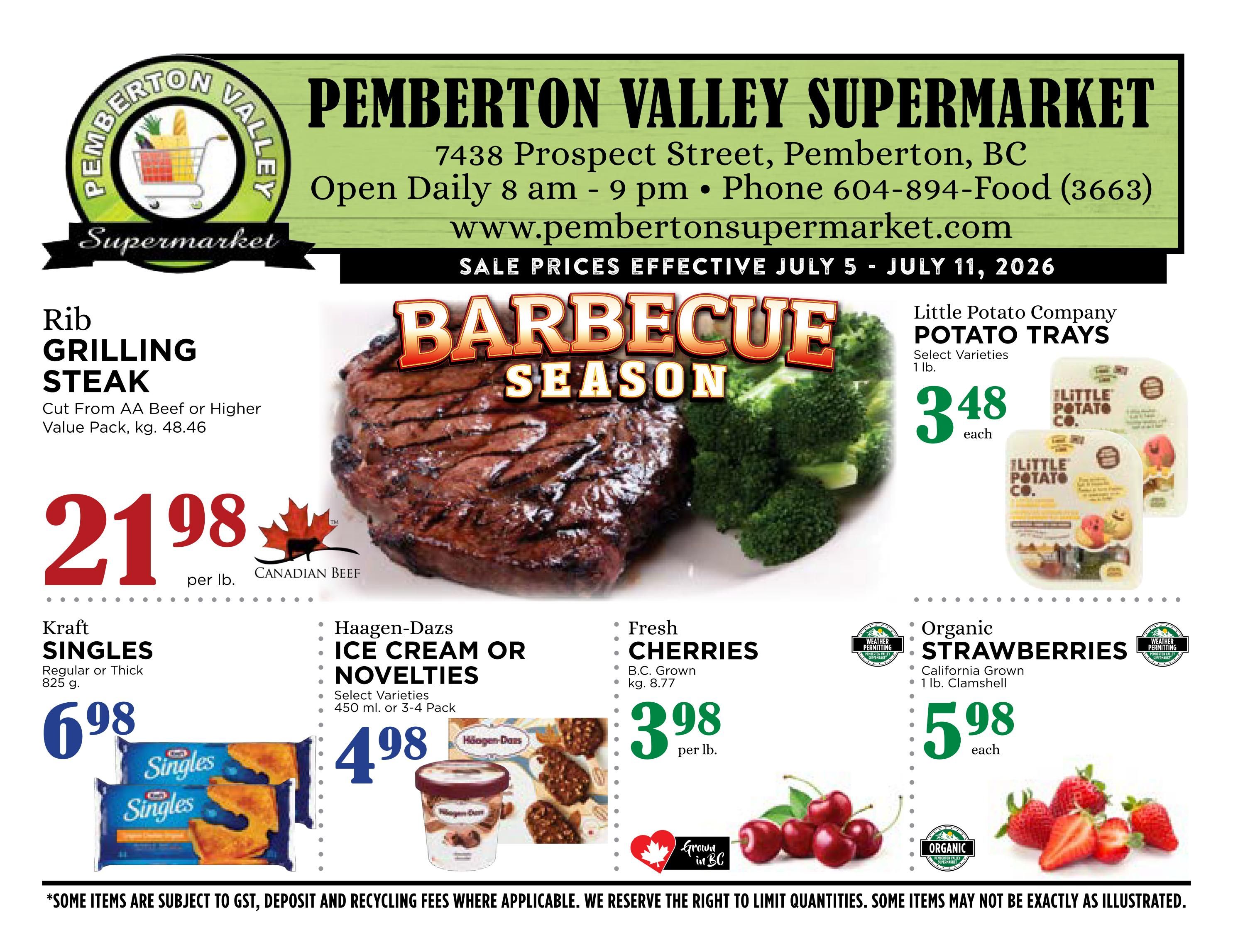 Pemberton Valley Supermarket Flyer July 5 to 11
