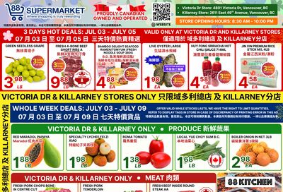 88 Supermarket Flyer July 3 to 9