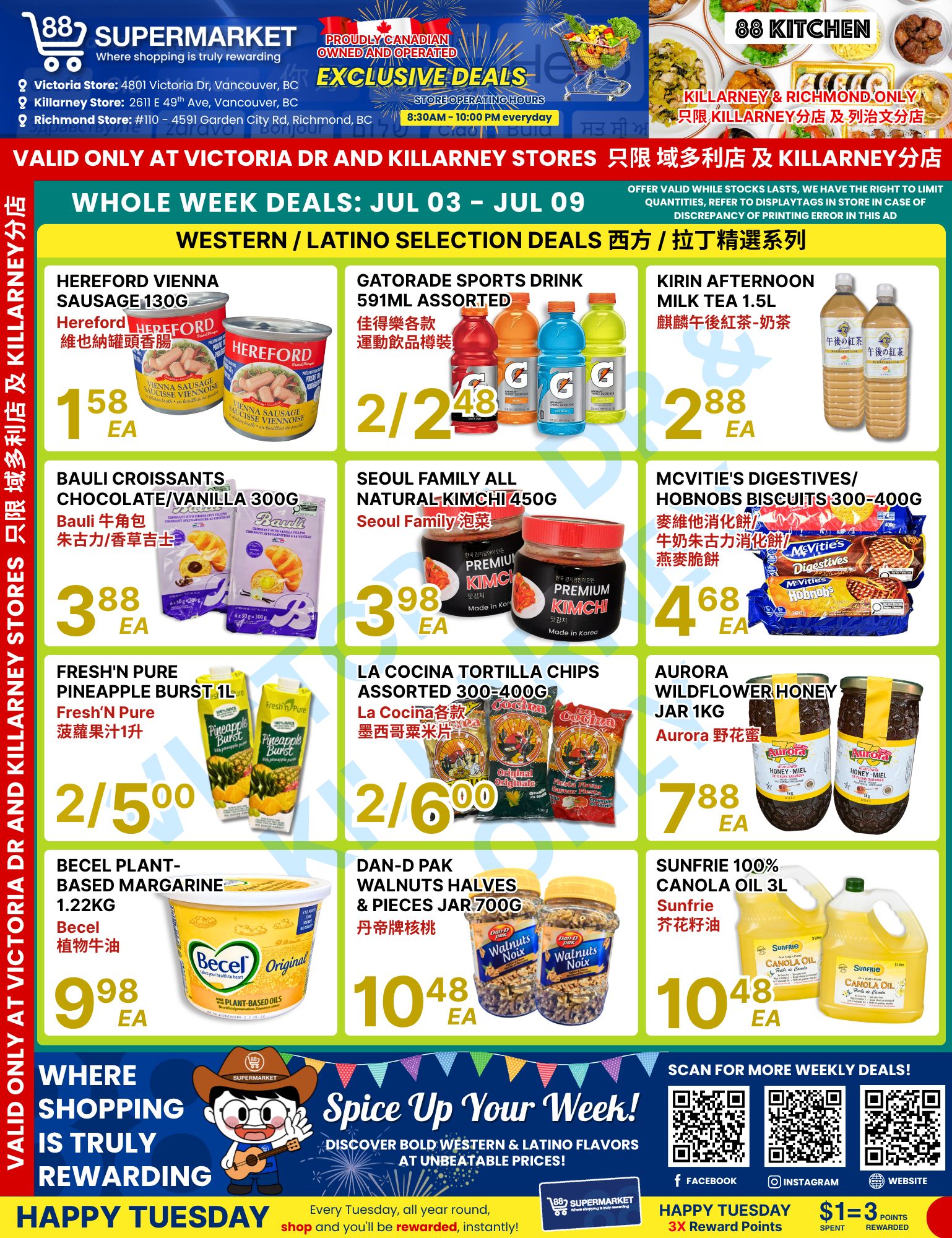 88 Supermarket Flyer July 3 to 9