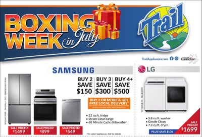 Trail Appliances (AB & SK) Flyer July 2 to 8