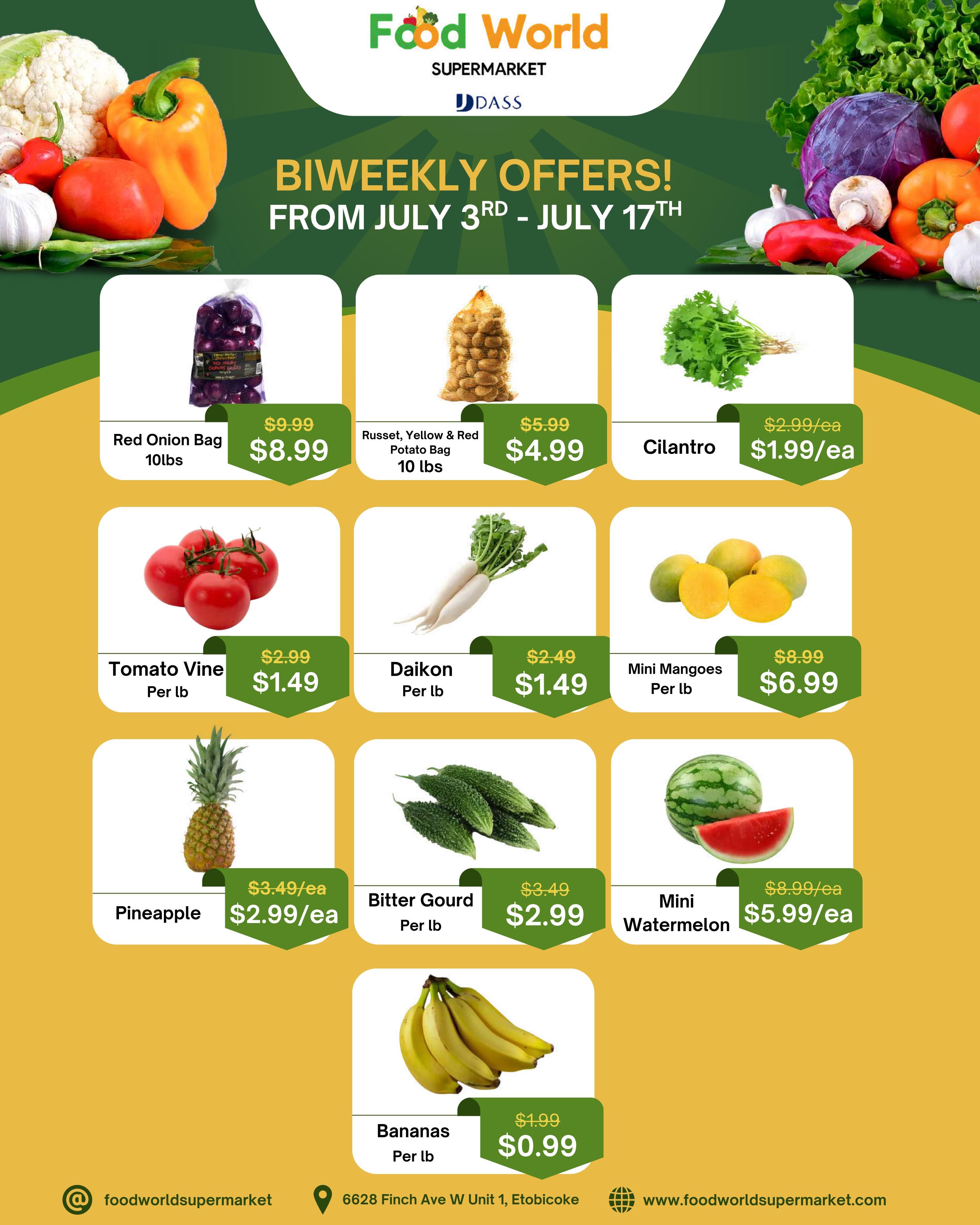 Food World Supermarket Flyer July 3 to 17