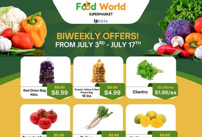 Food World Supermarket Flyer July 3 to 17