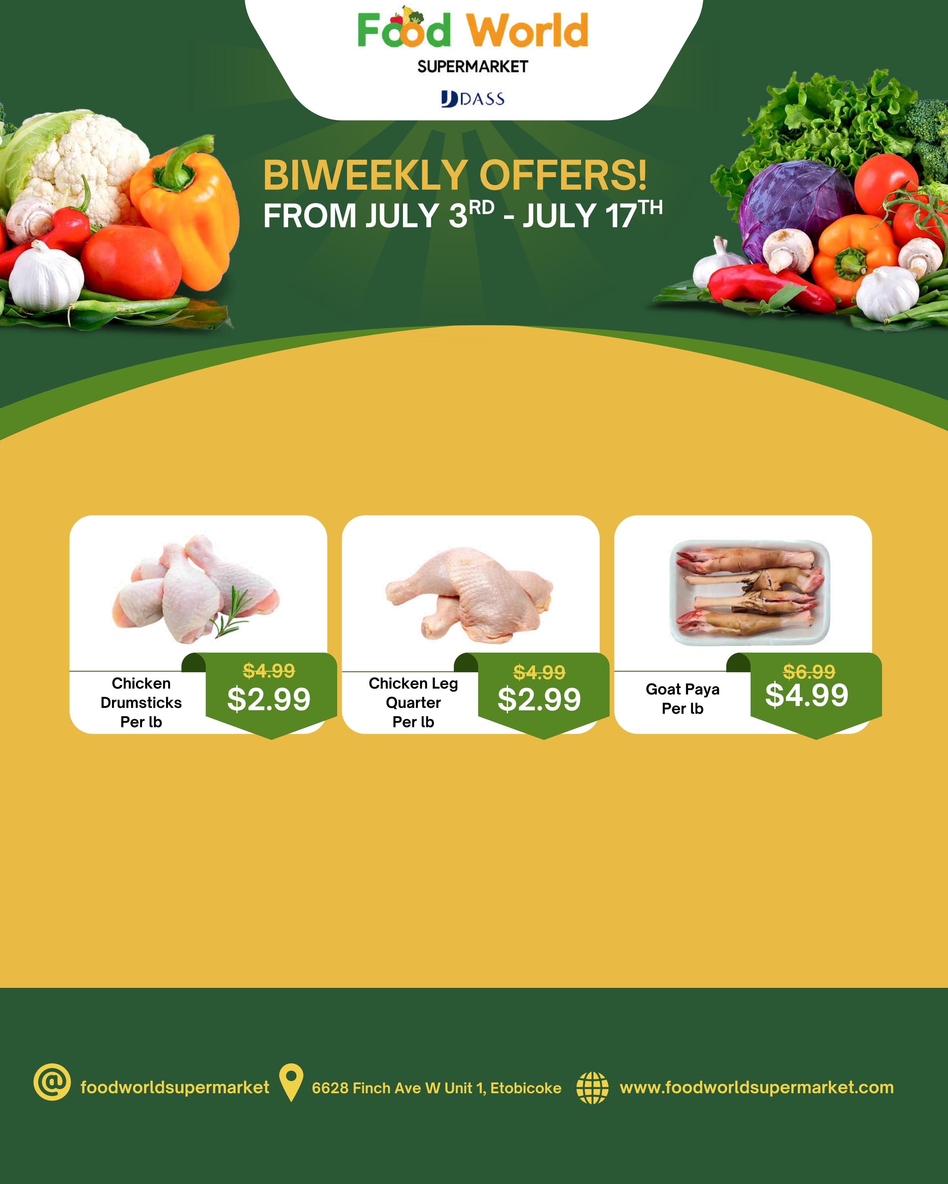 Food World Supermarket Flyer July 3 to 17