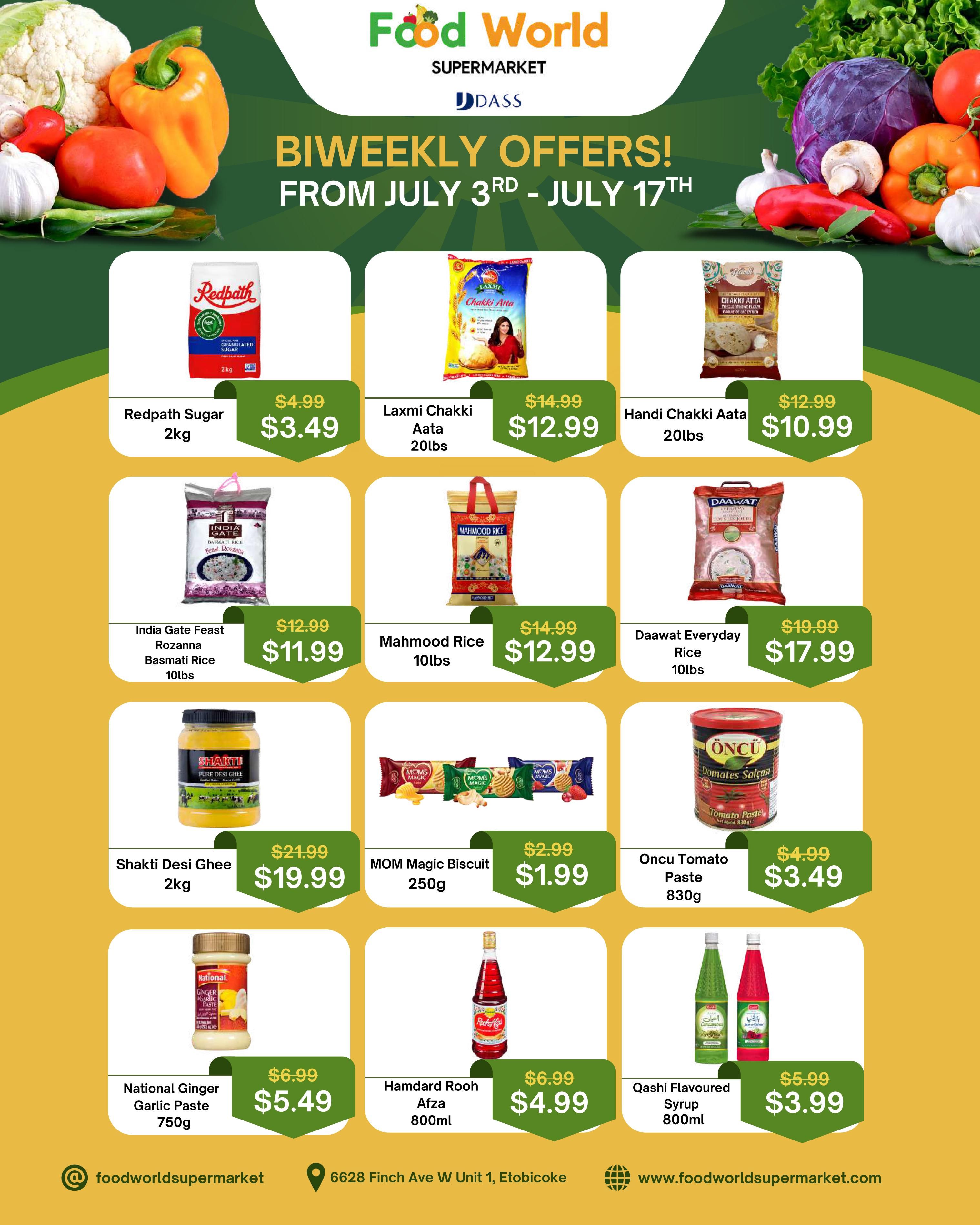 Food World Supermarket Flyer July 3 to 17