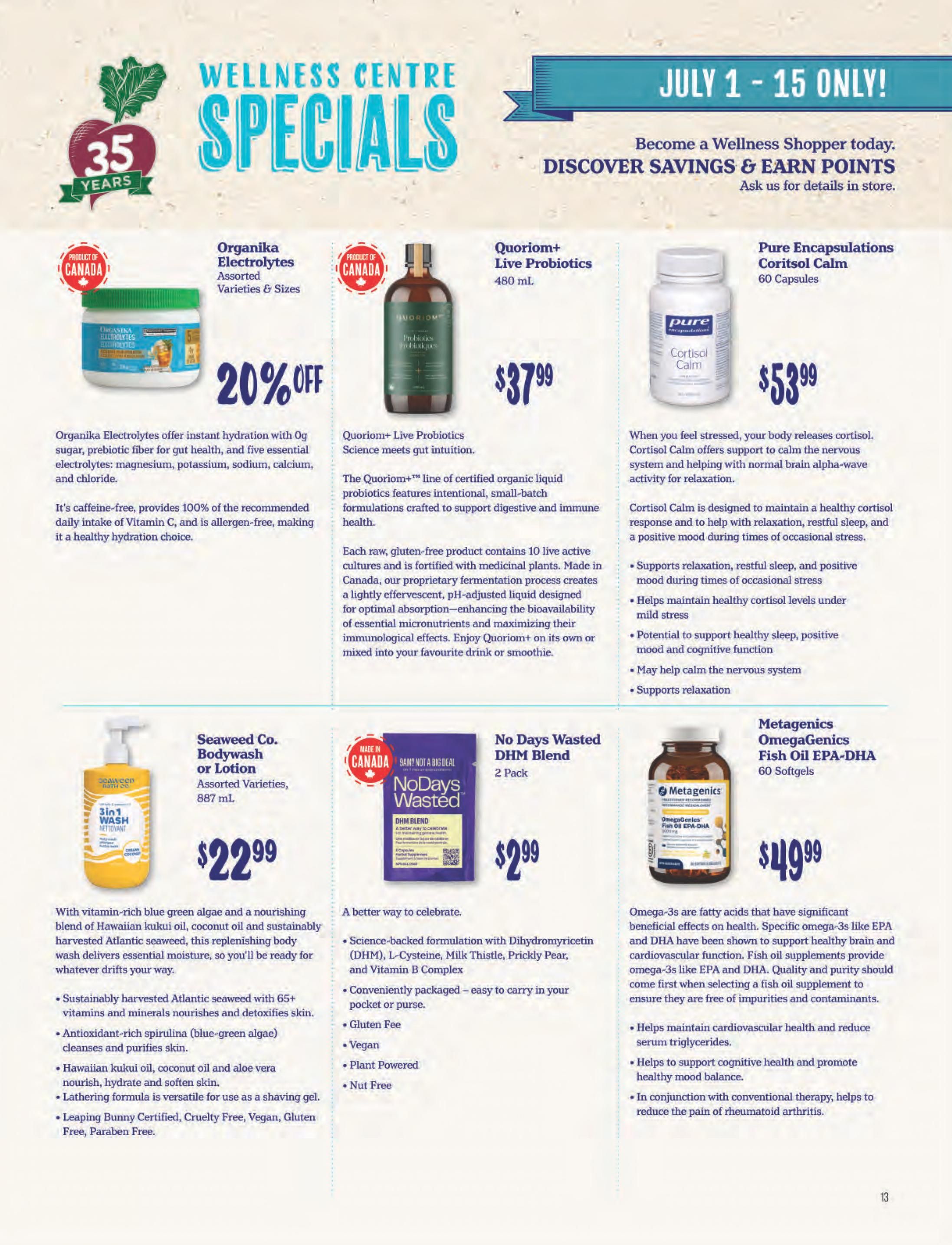 Choices Market Monthly Flyer July 1 to 31