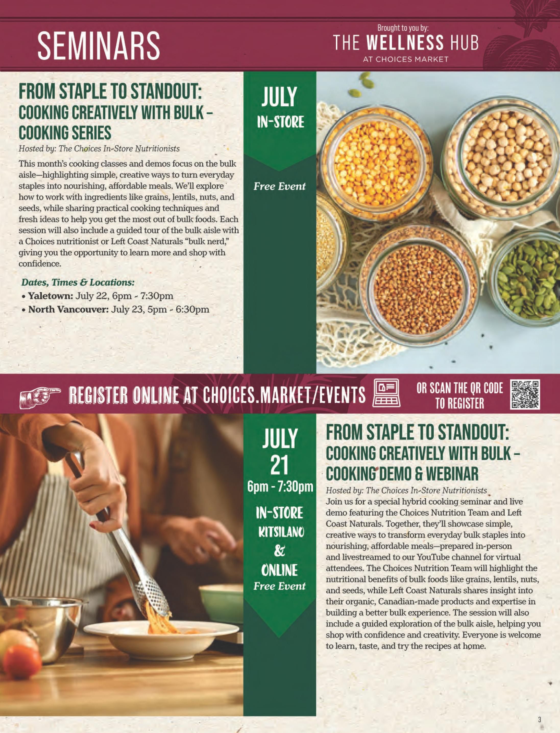 Choices Market Monthly Flyer July 1 to 31