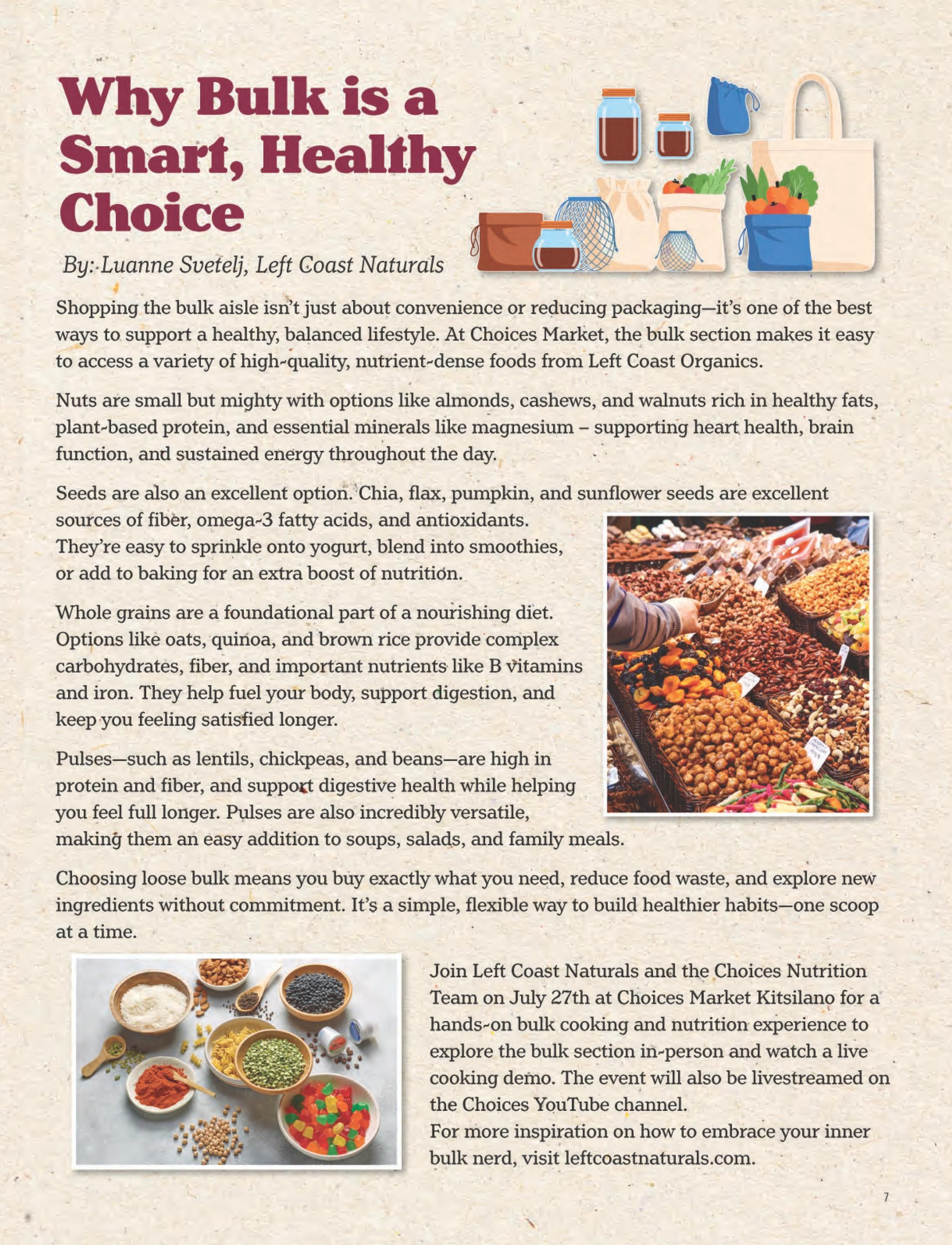 Choices Market Monthly Flyer July 1 to 31