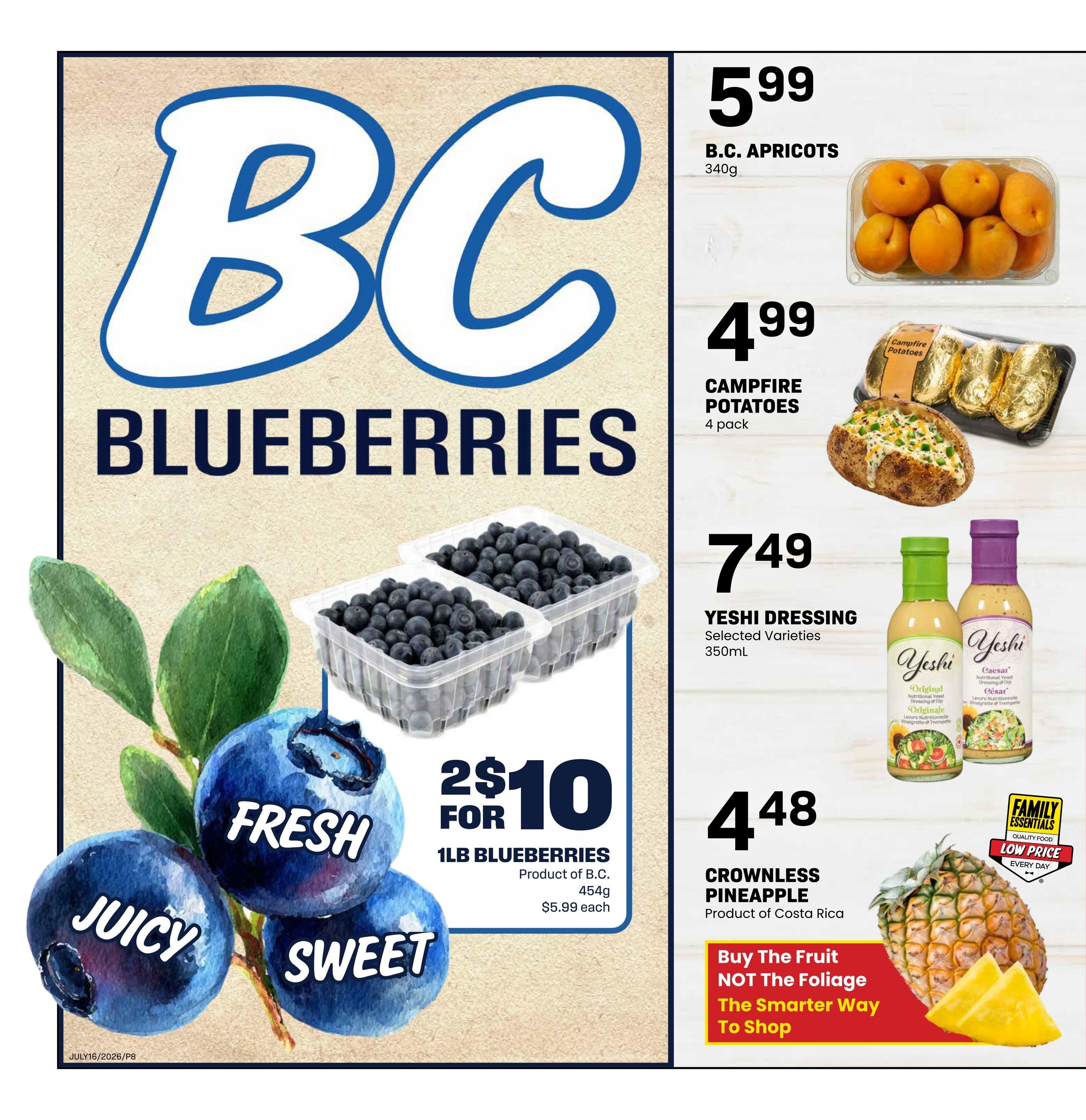 Freson Bros. Flyer July 10 to 16