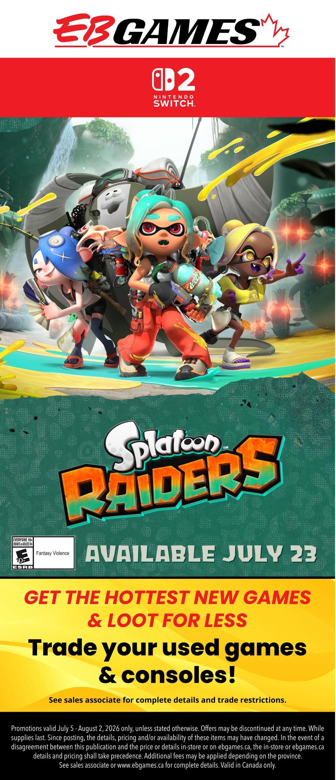 EB Games Flyer July 5 to August 2