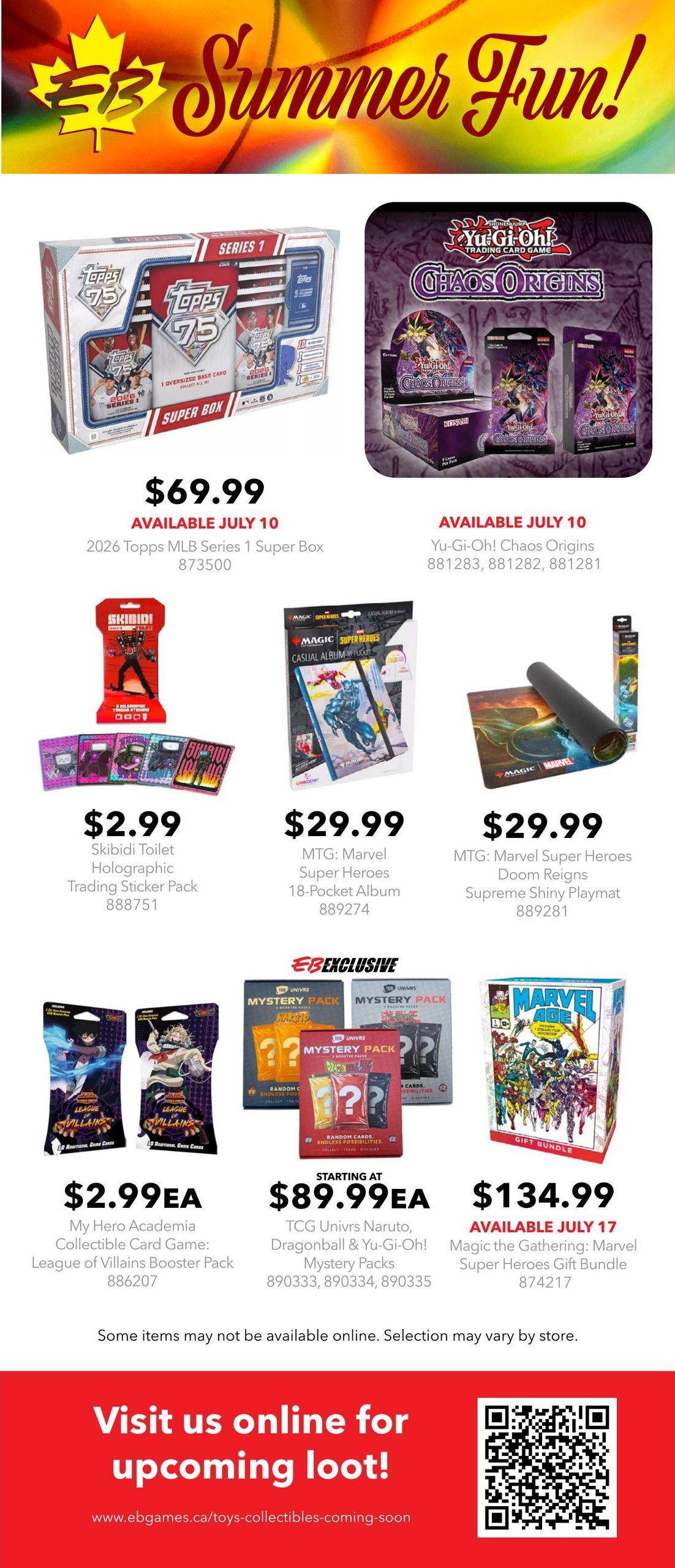 EB Games Flyer July 5 to August 2