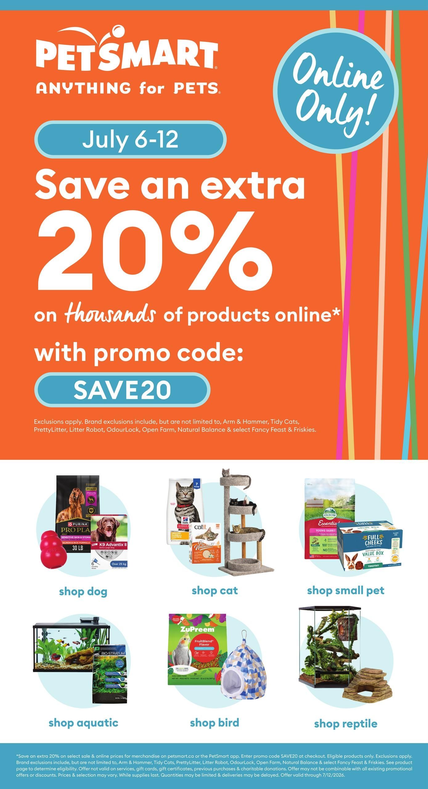 PetSmart Flyer July 6 to 12