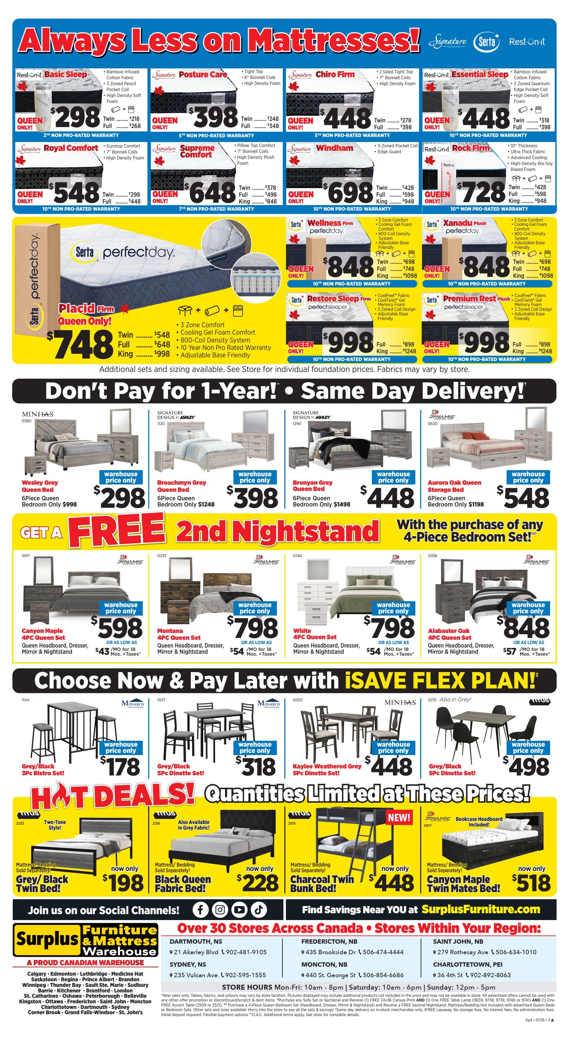 Surplus Furniture & Mattress Warehouse (Sydney) Flyer July 6 to 26