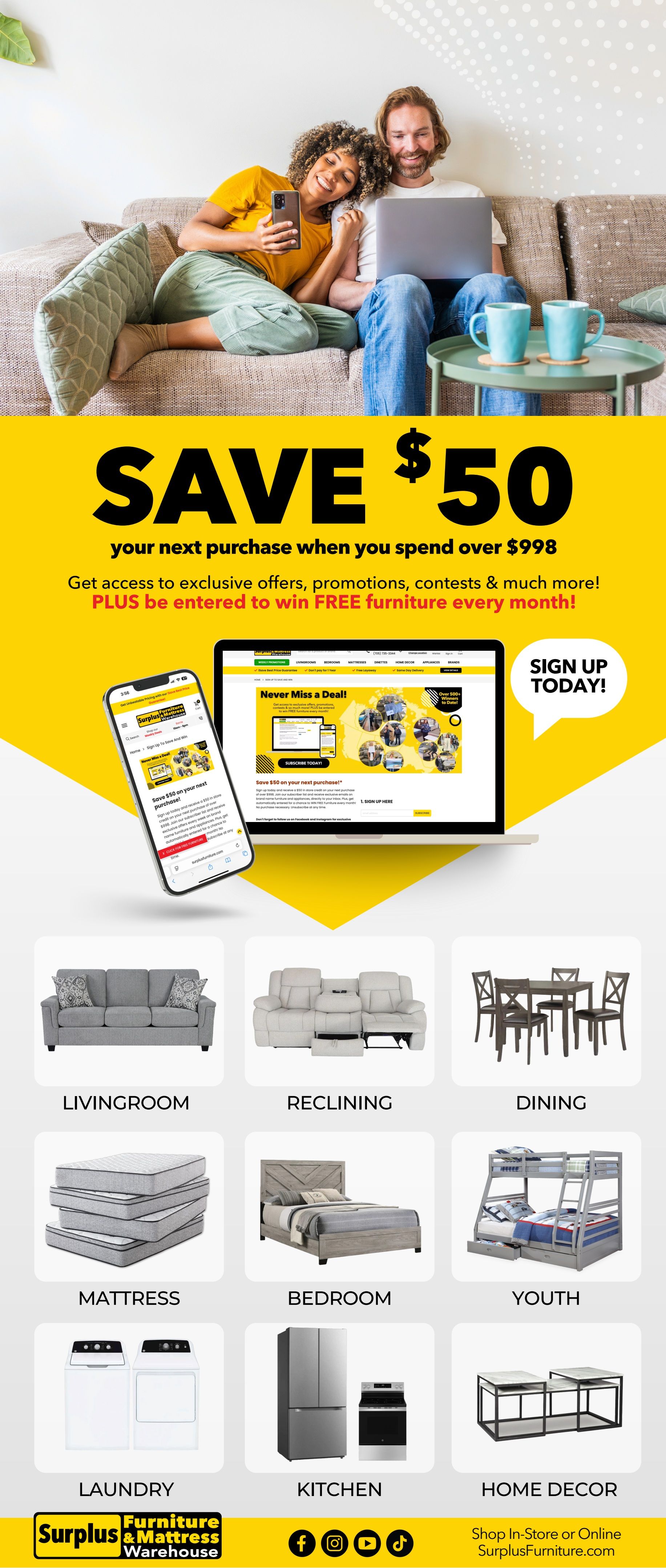 Surplus Furniture & Mattress Warehouse (Sydney) Flyer July 6 to 26