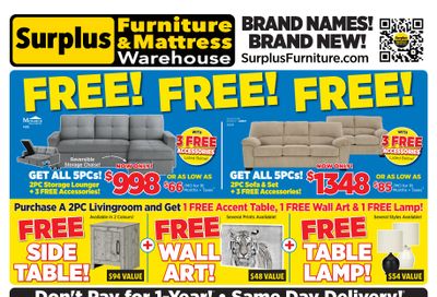 Surplus Furniture & Mattress Warehouse (St. John's, Corner Brook, Grand Falls Windsor) Flyer July 6 to 26