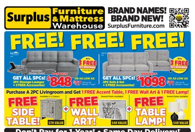 Surplus Furniture & Mattress Warehouse (Regina, Prince Albert) Flyer July 6 to 26