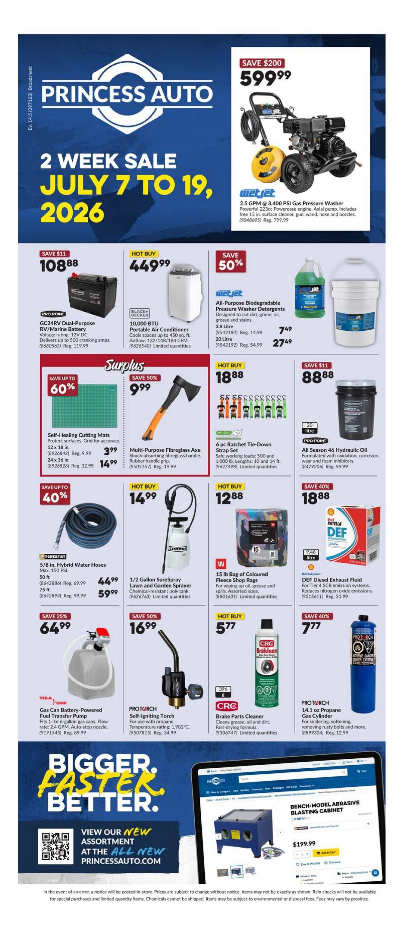 Princess Auto Flyer July 7 to 19