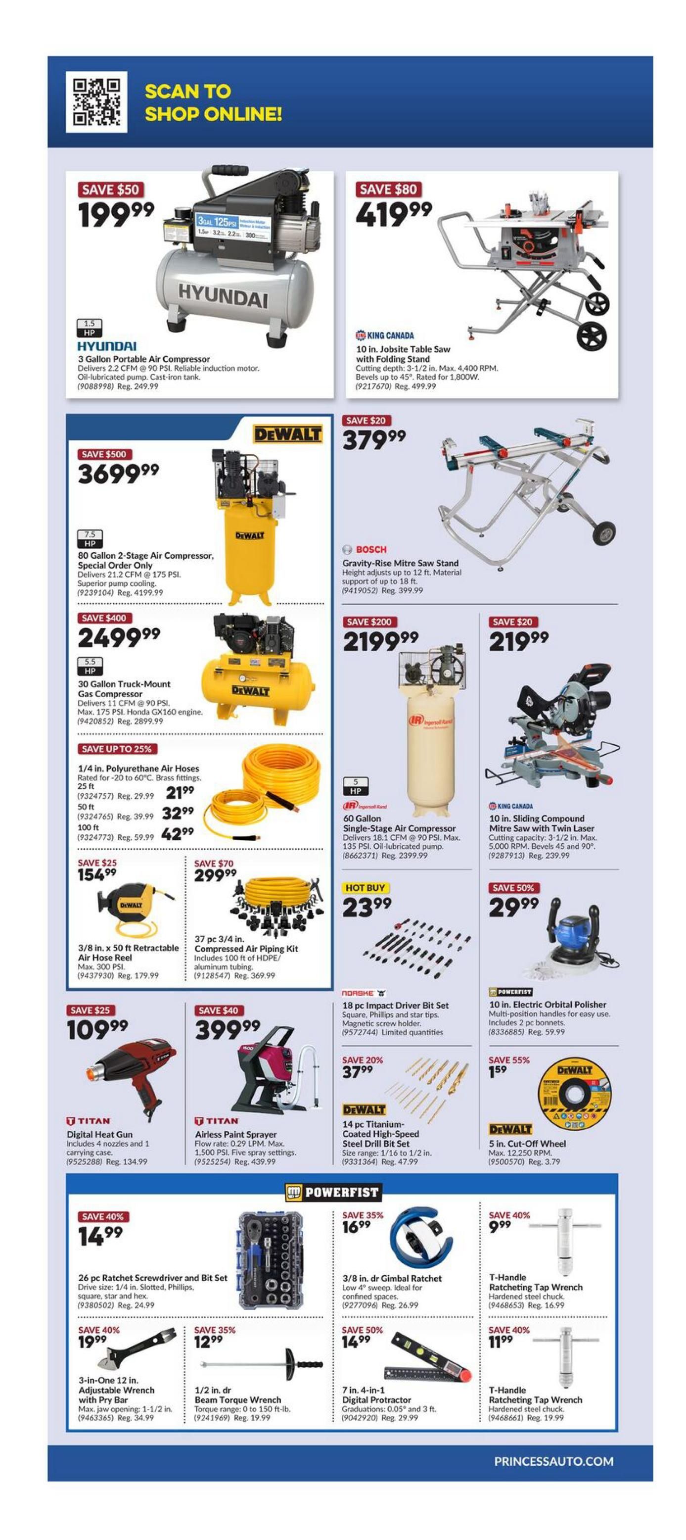 Princess Auto Flyer July 7 to 19