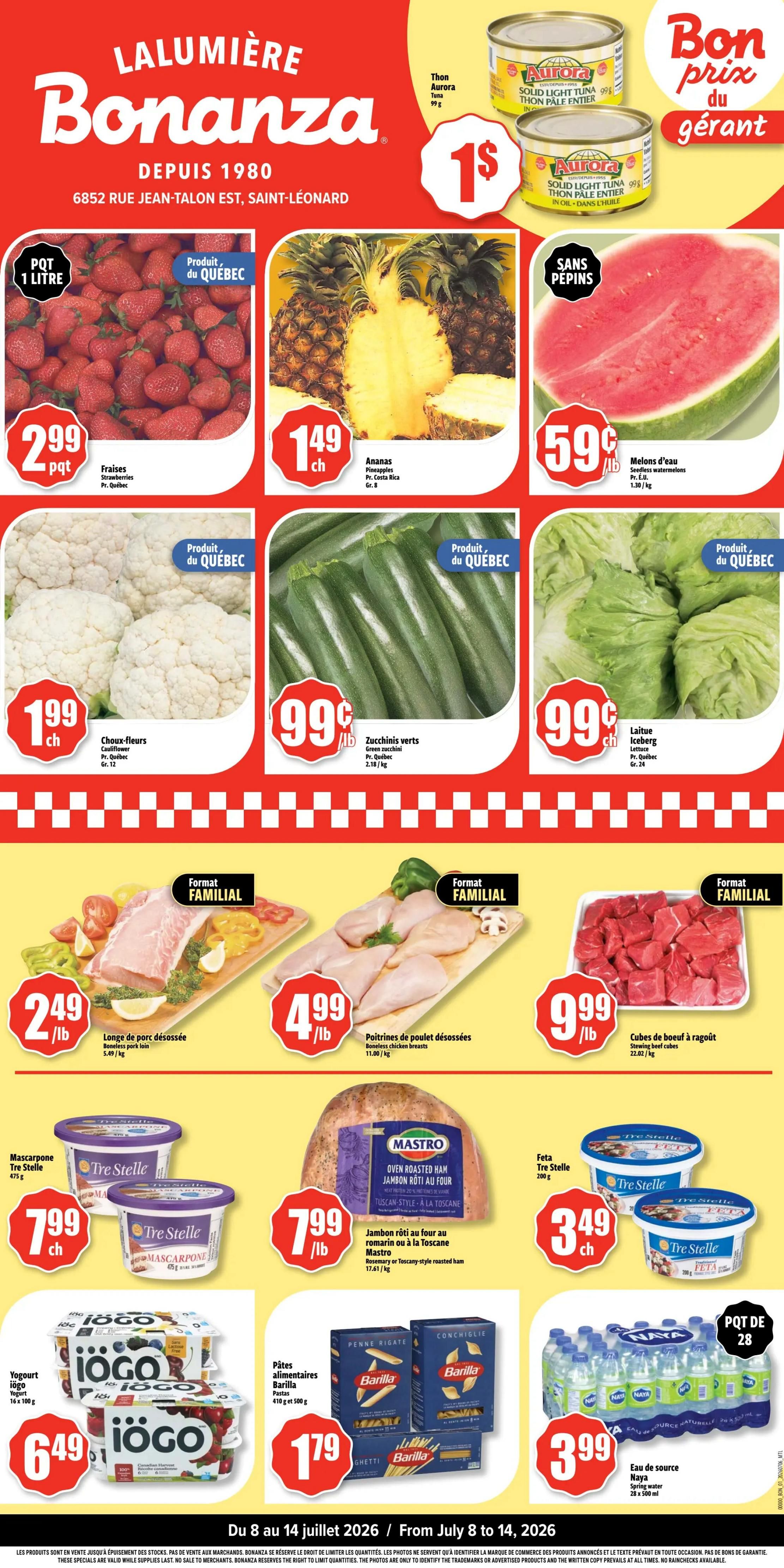 Bonanza Flyer July 8 to 14