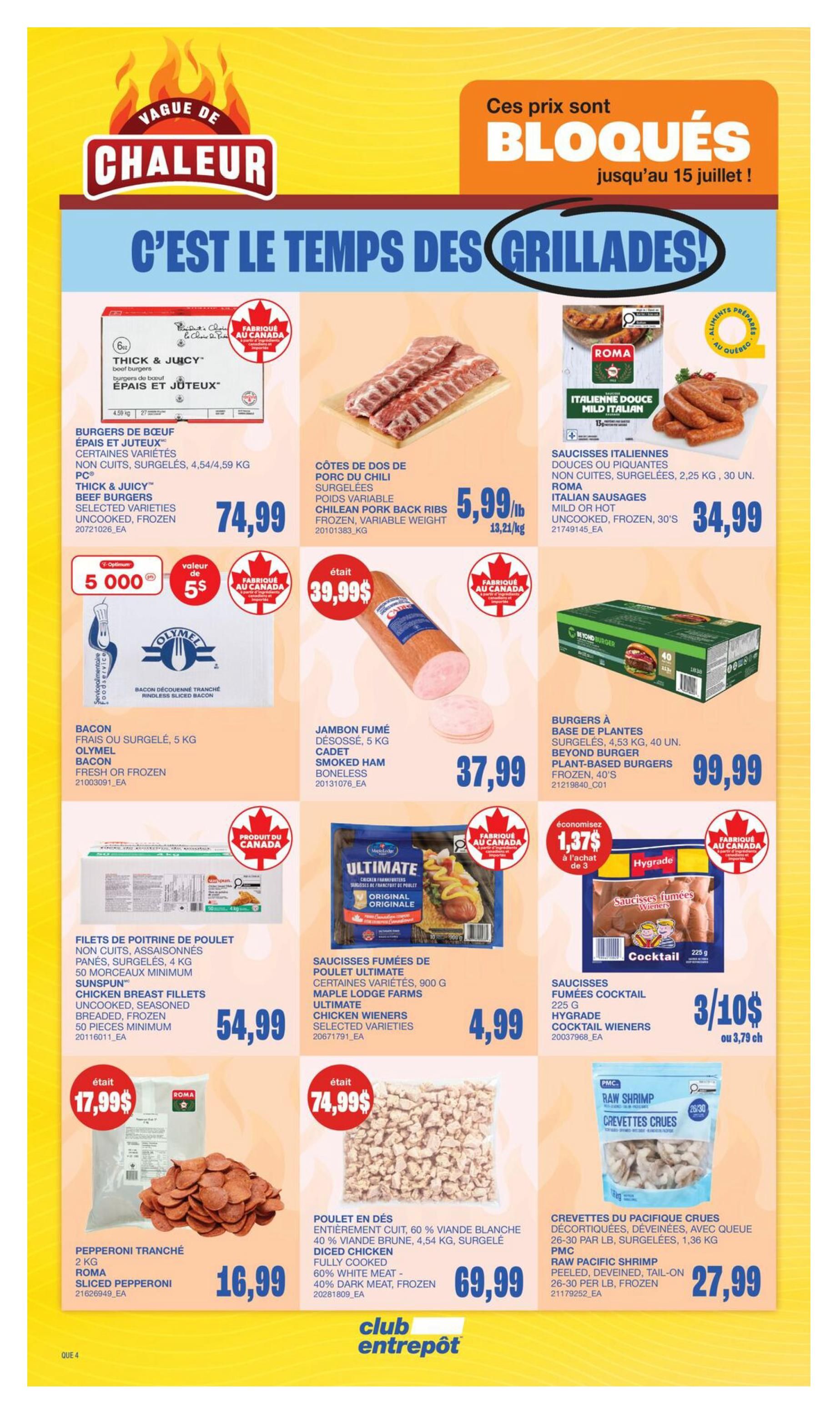 Wholesale Club (QC) Flyer July 2 to 8