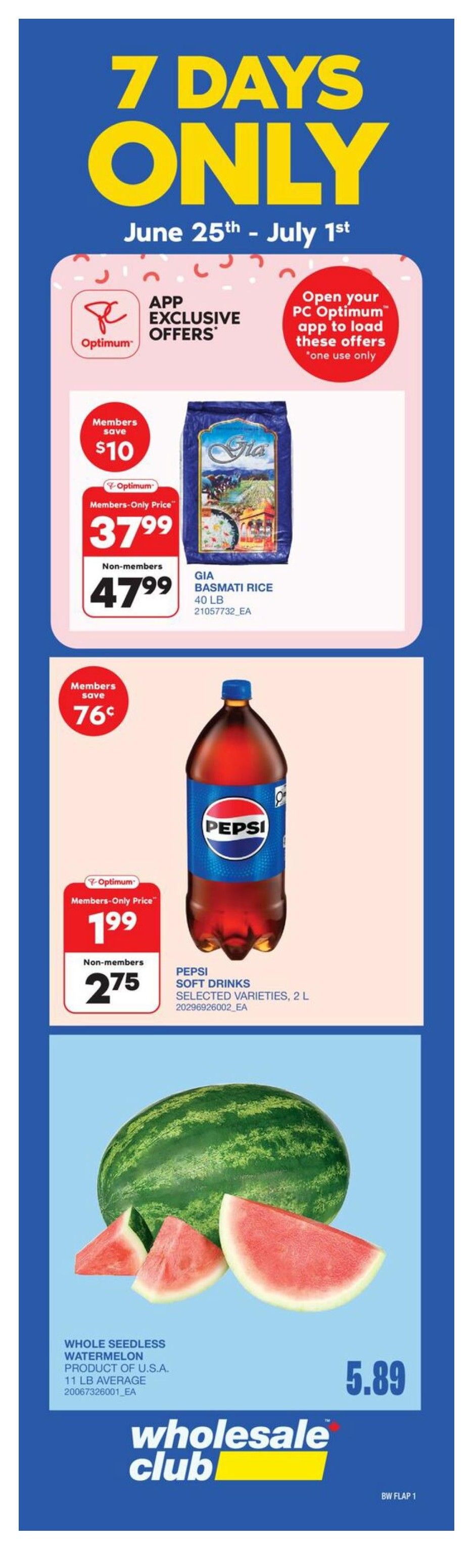 Wholesale Club (West) Flyer July 2 to 8