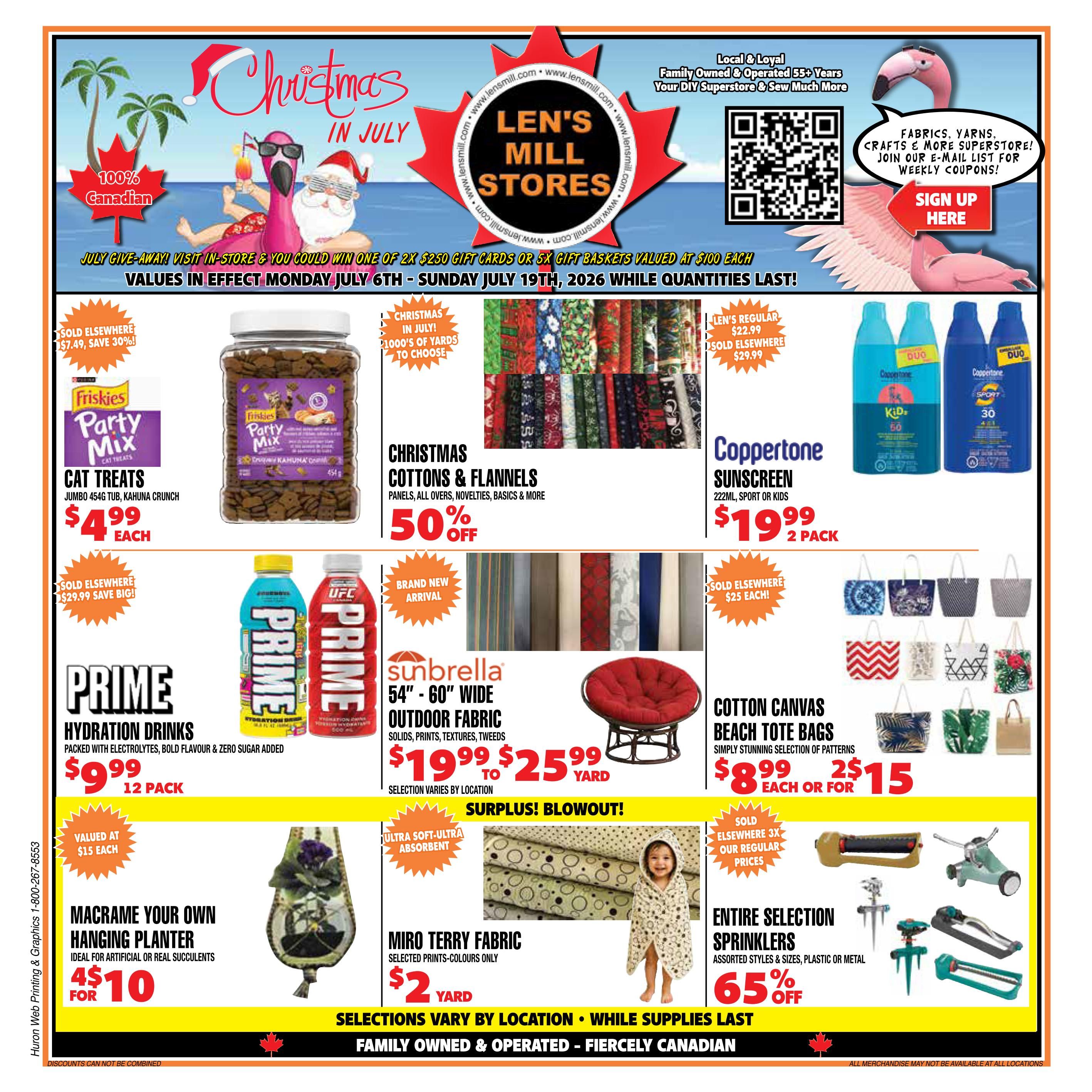 Len's Mill Stores Flyer July 6 to 19