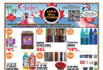 Len's Mill Stores Flyer July 6 to 19