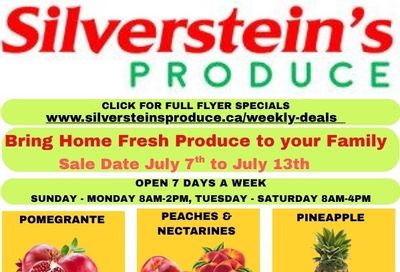 Silverstein's Produce Flyer July 7 to 13