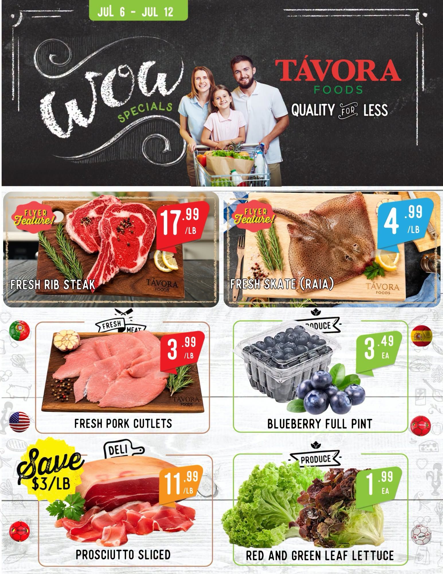 Tavora Foods Flyer July 6 to 12