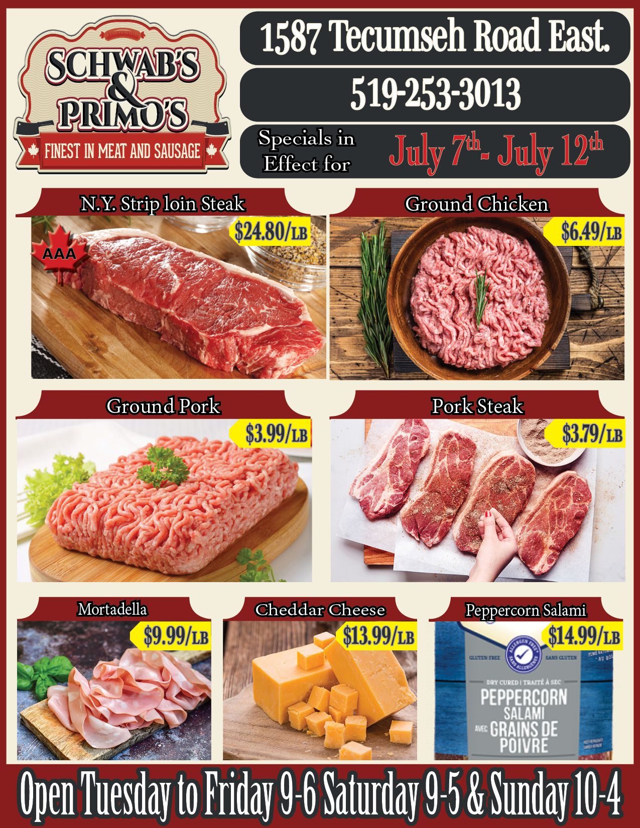 Schwab's & Primo's Flyer July 7 to 12
