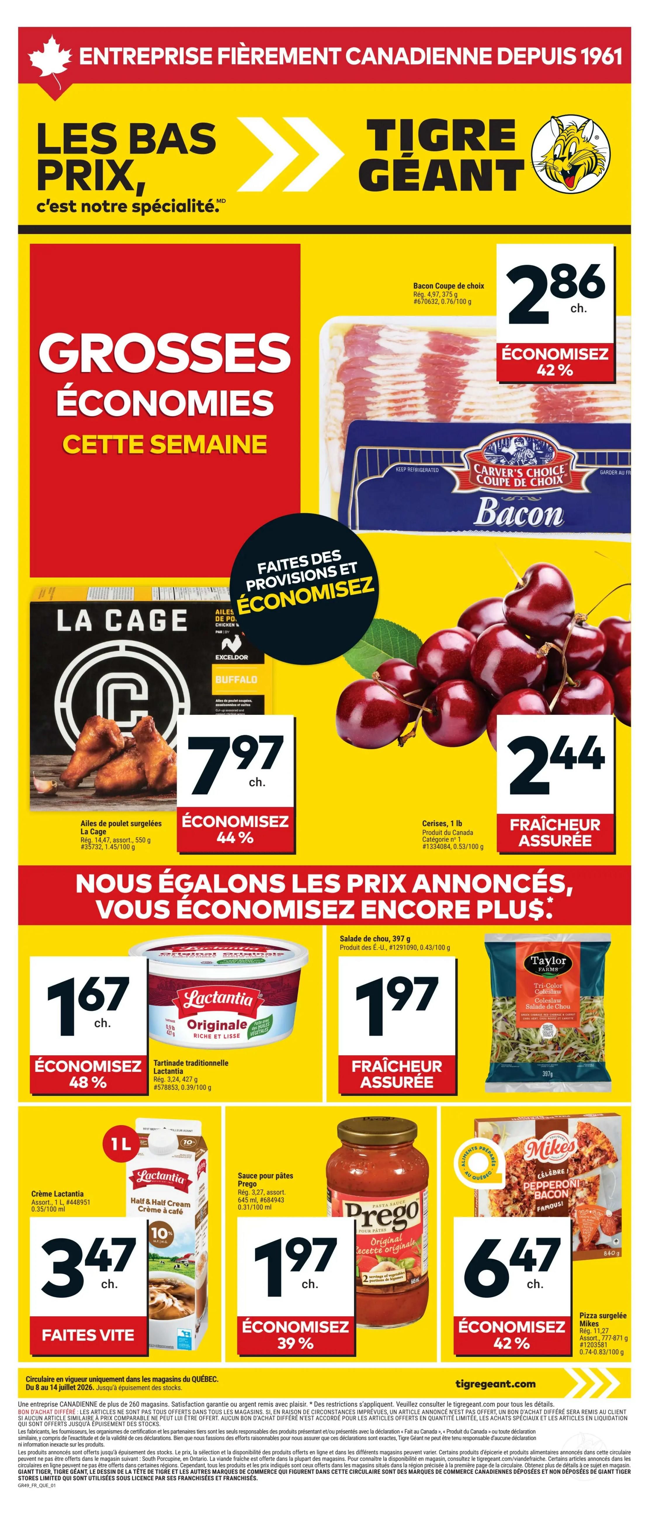 Tigre Géant Flyer July 8 to 14