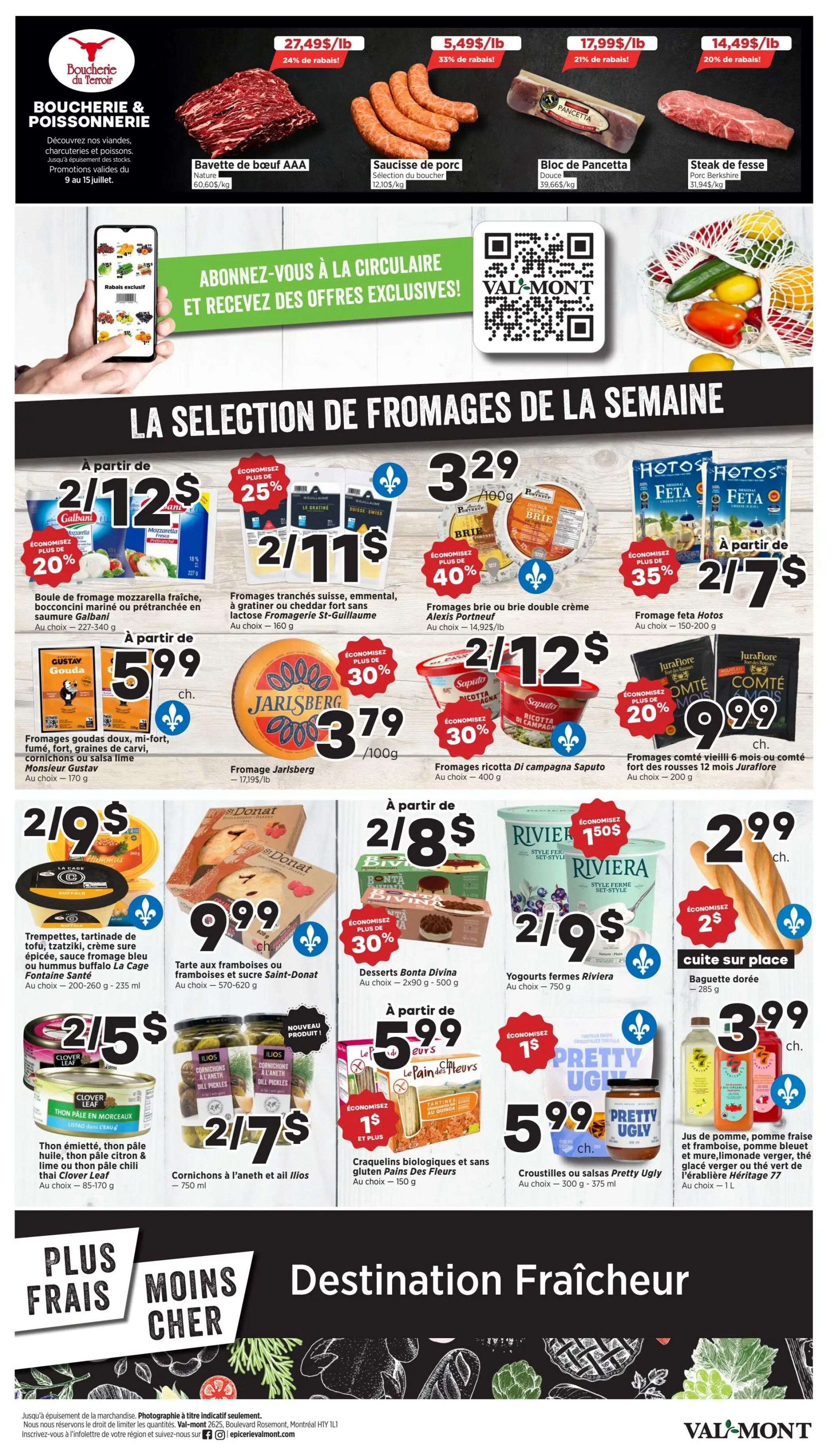 Val-Mont Flyer July 9 to 15