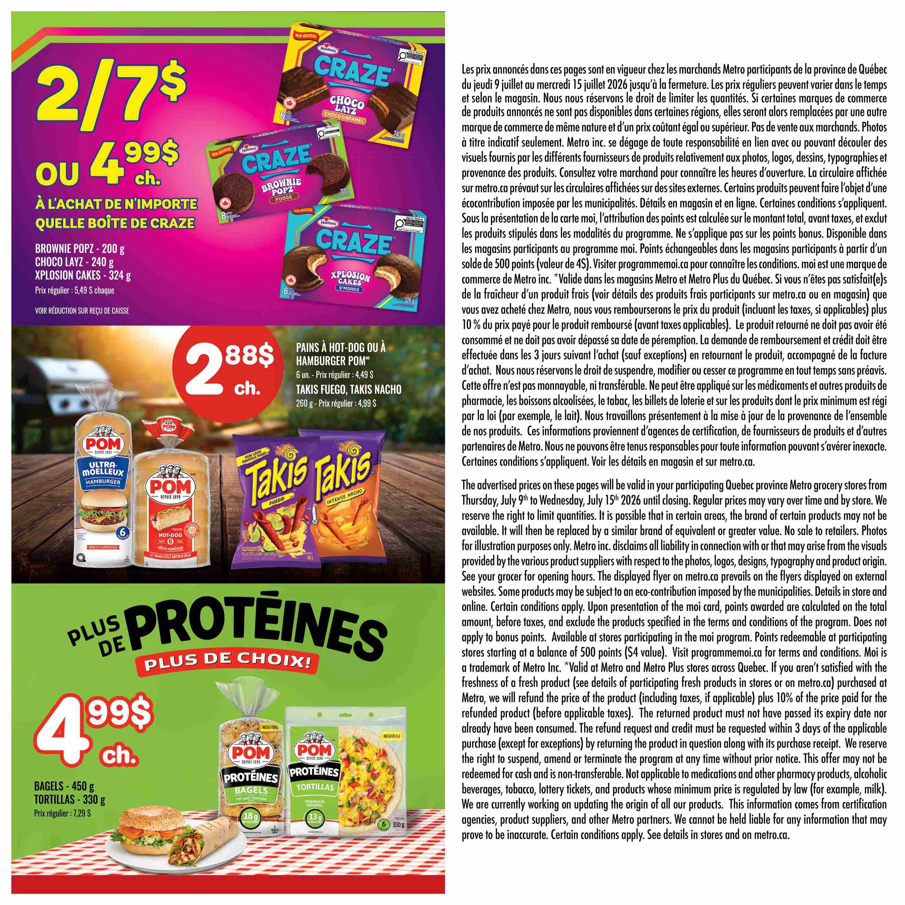 Metro (QC) Flyer July 9 to 15