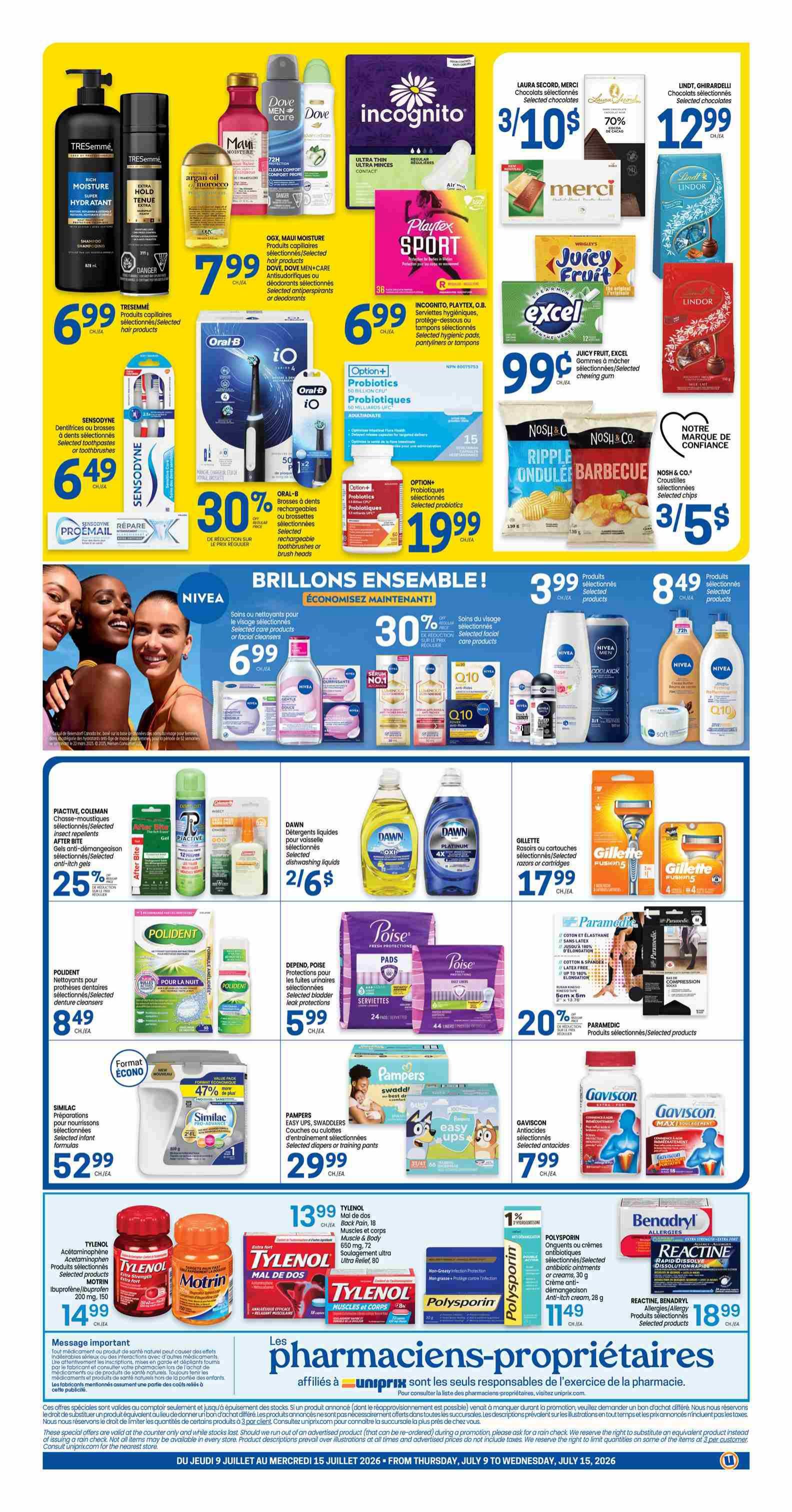 Uniprix Flyer July 9 to 15