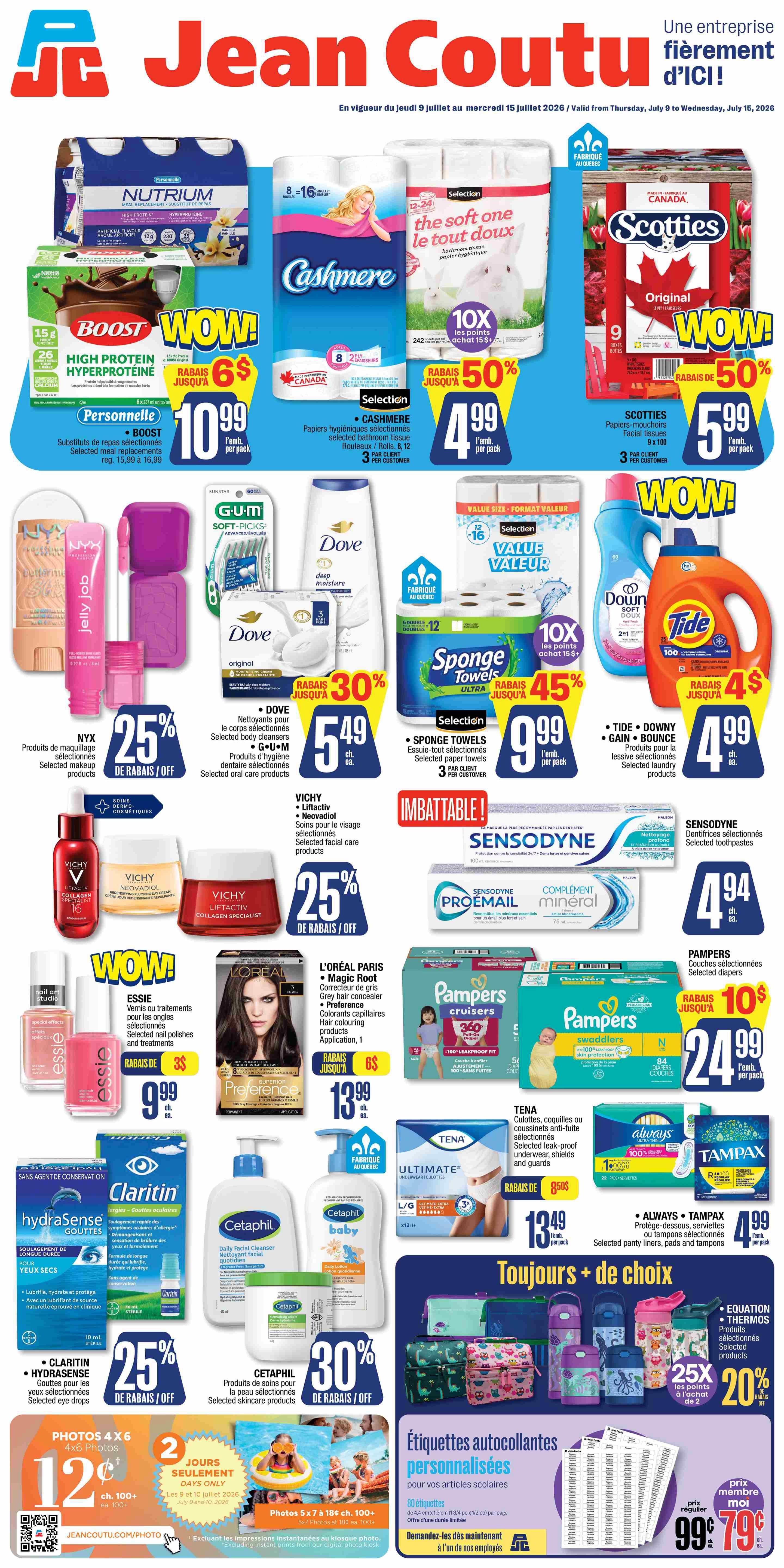 Jean Coutu Flyer July 9 to 15