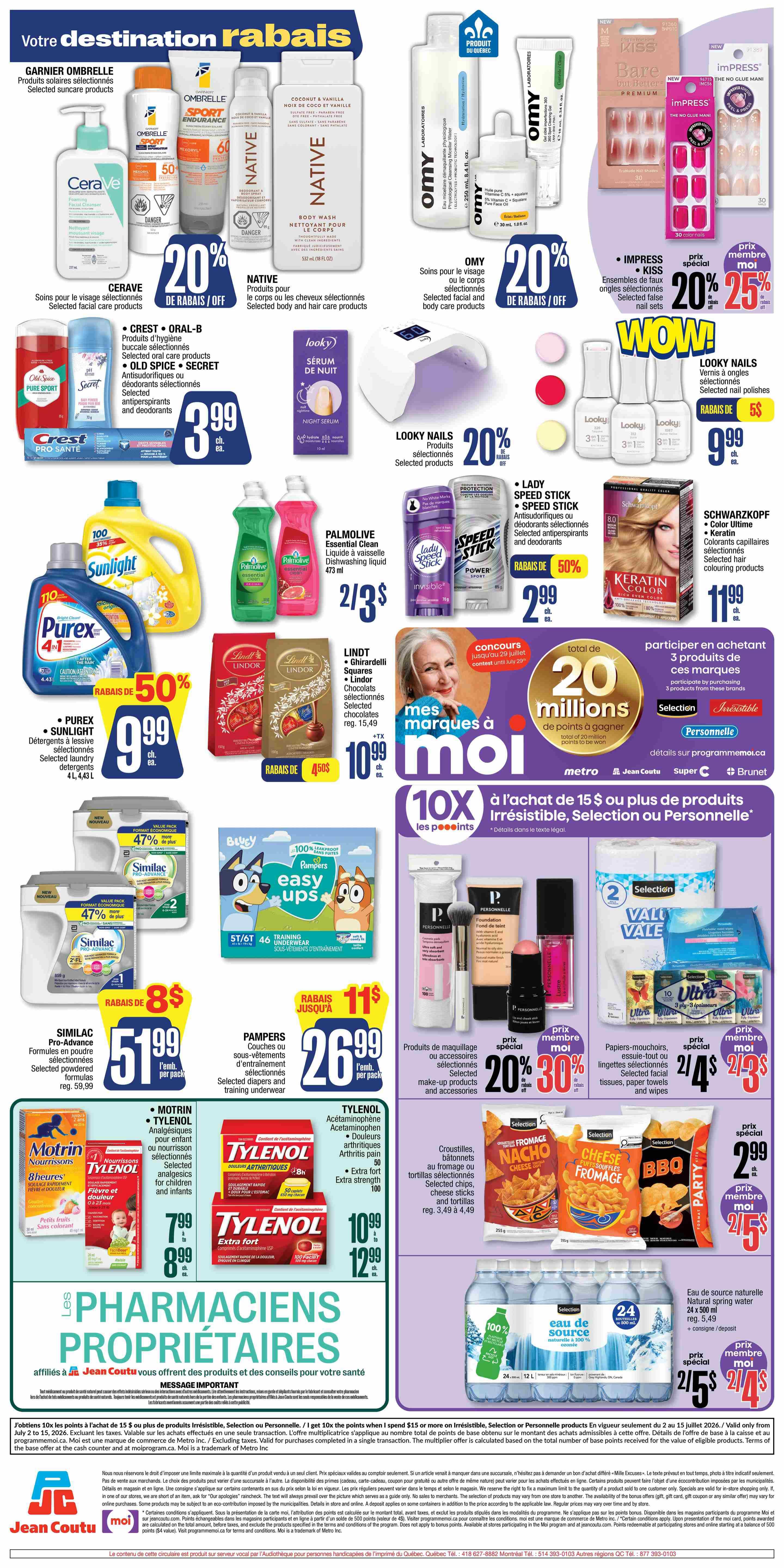Jean Coutu Flyer July 9 to 15