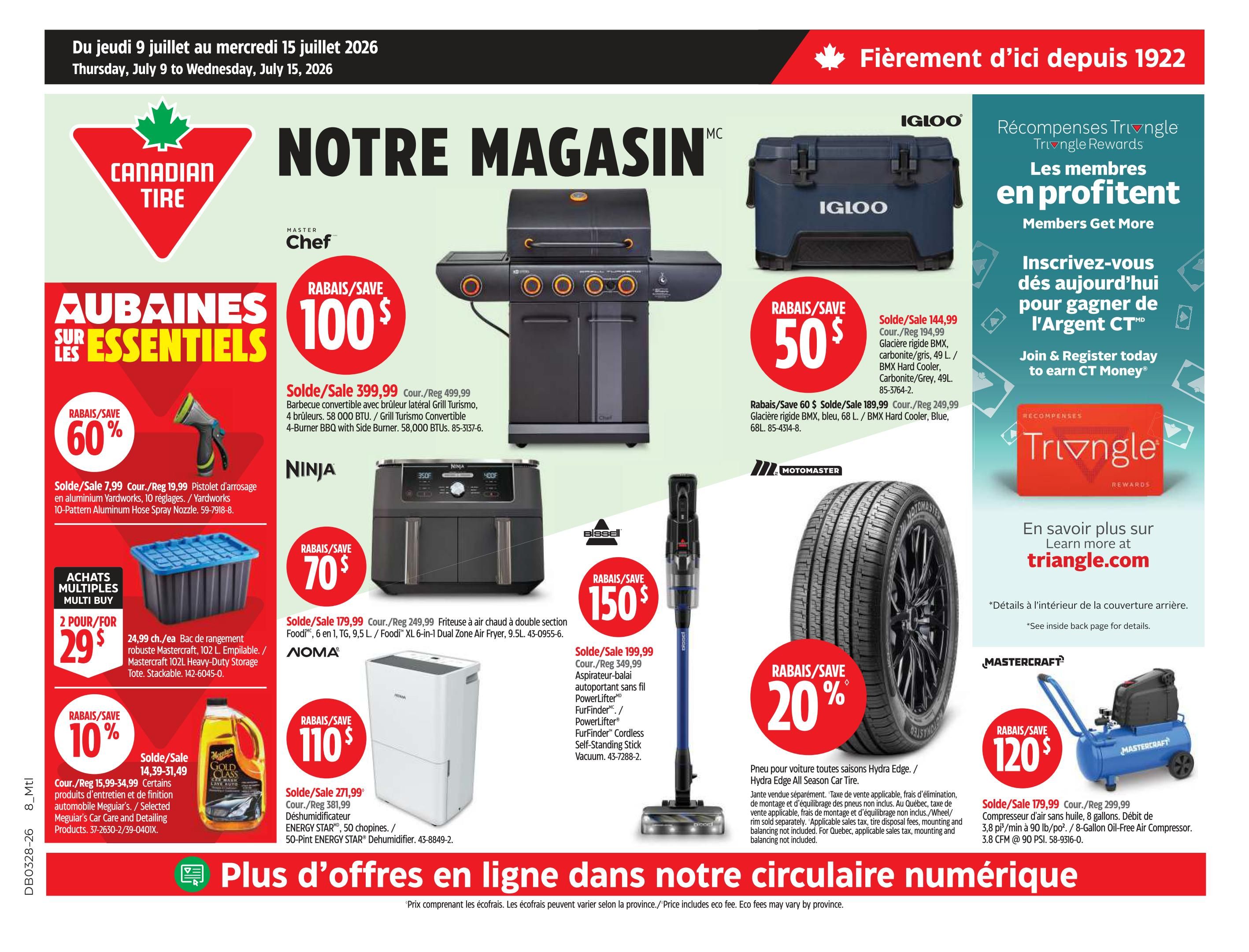 Canadian Tire (QC) Flyer July 9 to 15