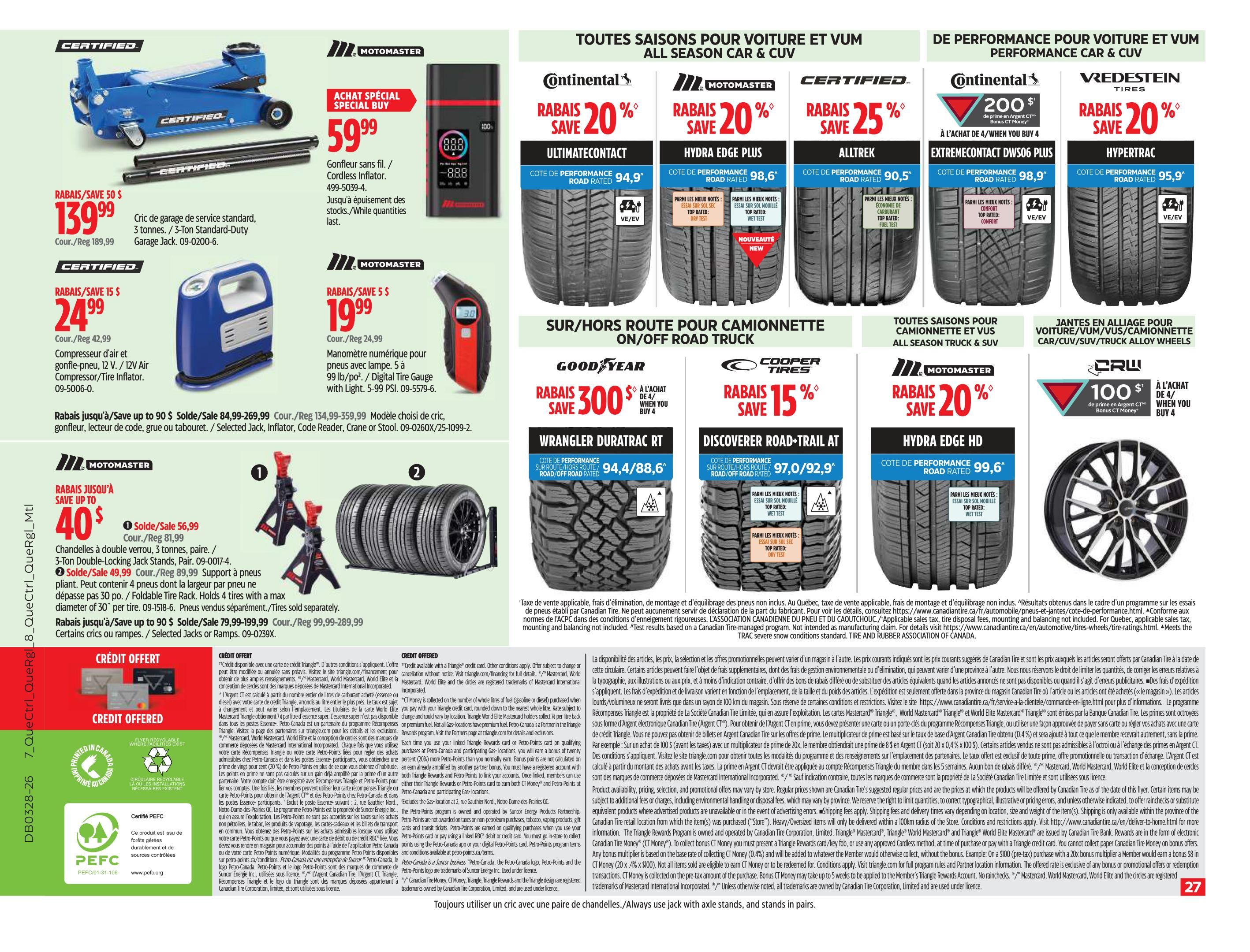 Canadian Tire (QC) Flyer July 9 to 15