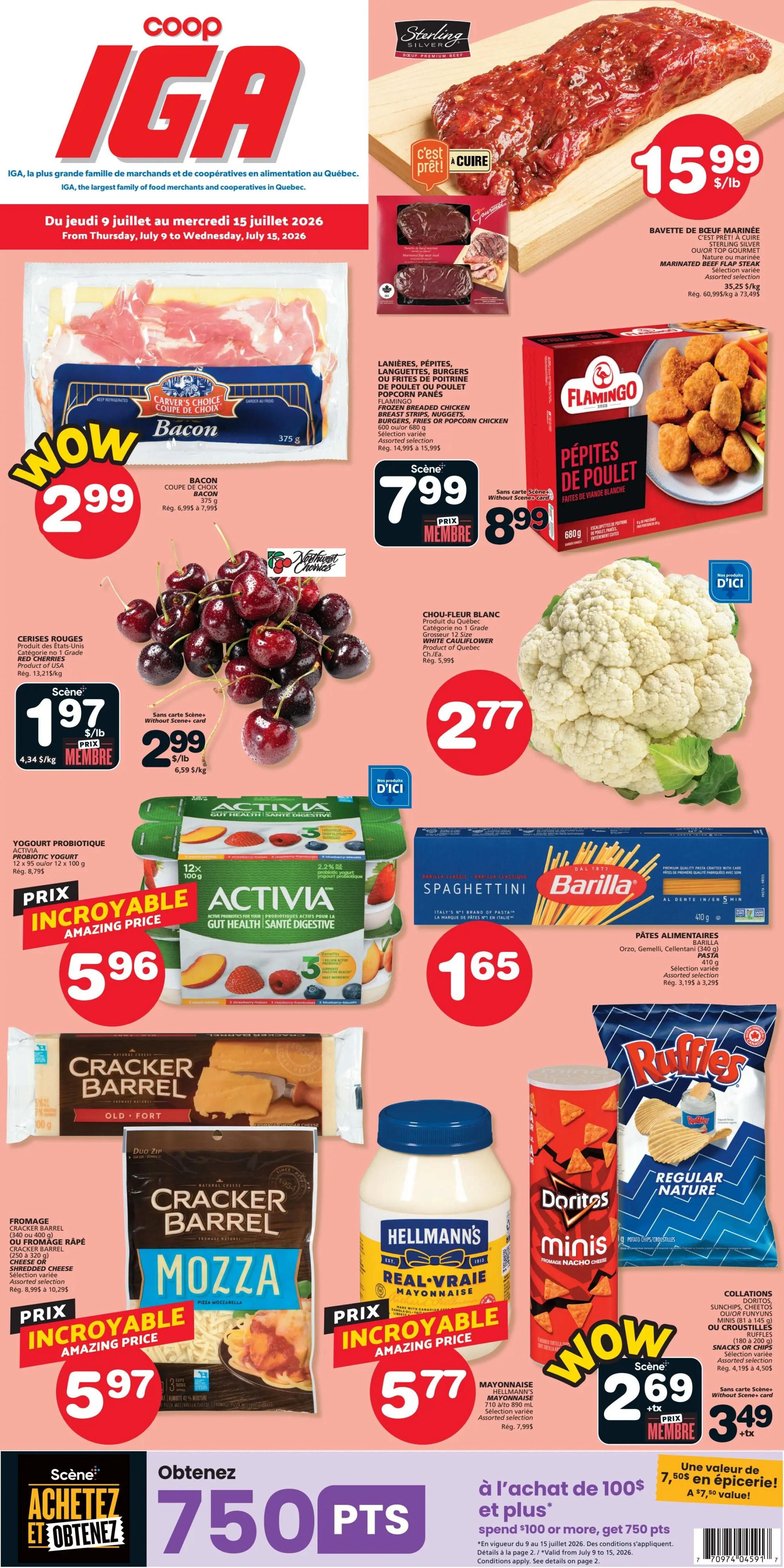 Coop IGA (QC) Flyer July 9 to 15