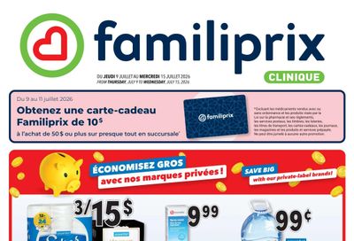 Familiprix Clinique Flyer July 9 to 15