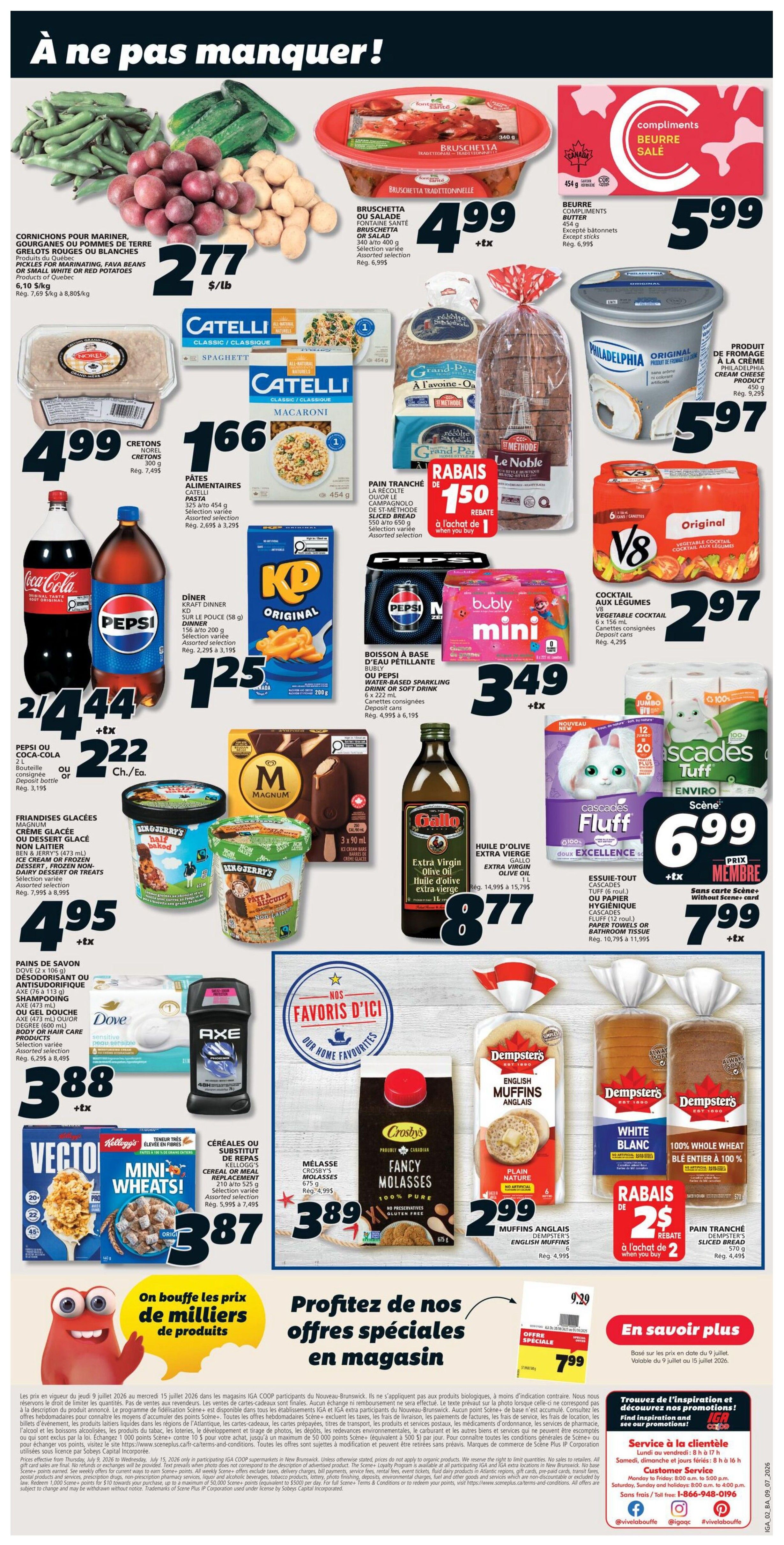 IGA (NB) Flyer July 9 to 15