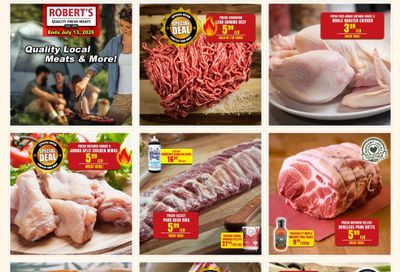 Robert's Quality Fresh Meats Flyer July 6 to 13