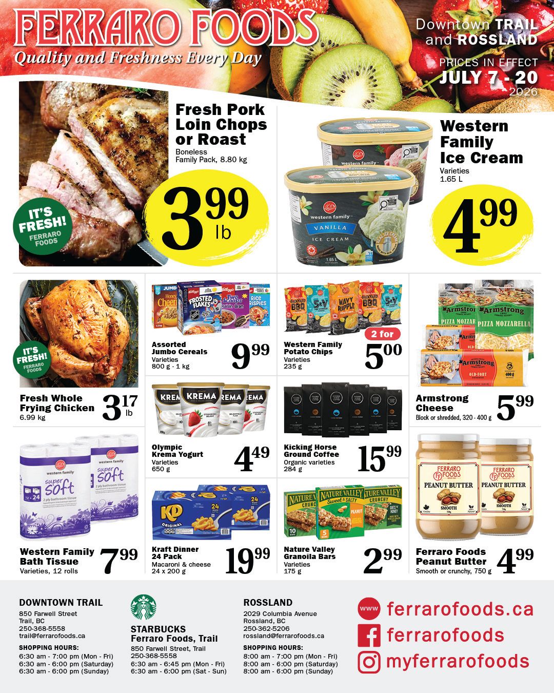 Ferraro Foods Bi-Weekly Flyer July 7 to 20