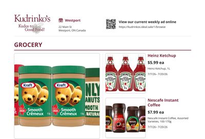 Kudrinko's Flyer July 7 to 20